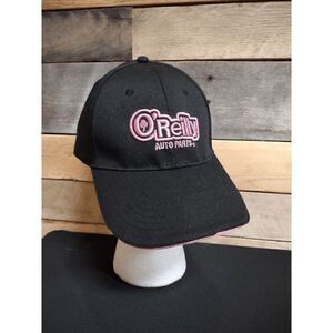 O'Reilly Auto Parts Black and Pink Adjustable Cap Hat